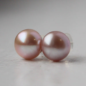 Natural Colored Pearl Earrings