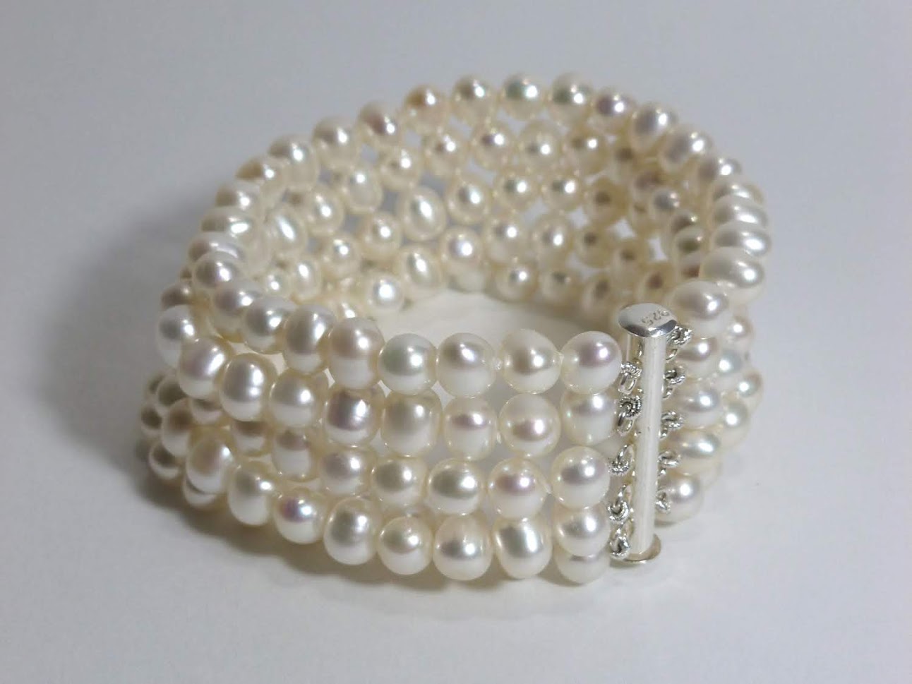 Pearl Cuff Bracelet Five (5) Strand | Genuine Cultured Freshwater Pearl Jewelry Jewelry,Bracelet Bourdage Pearl Jewelry    sherri bourdage