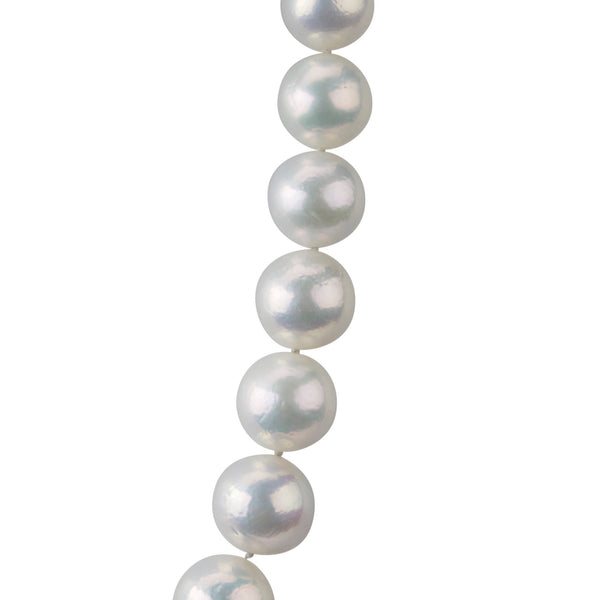 Large Graduated Cultured Freshwater Pearl Necklace with Diamond Clasp Jewelry, Necklace, Choker Bourdage Pearl Jewelry    sherri bourdage