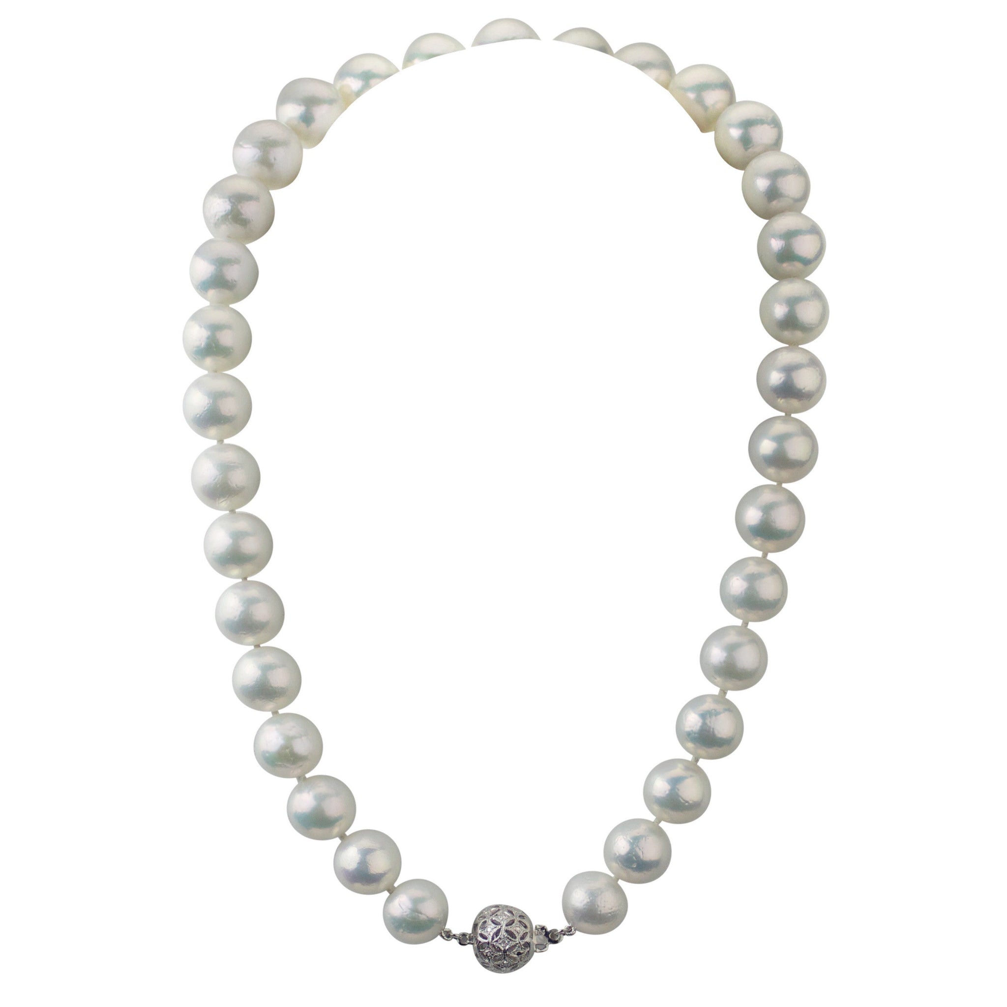 Single Strand Pearl Choker Necklace, 9mm Cultured Freshwater Pearl