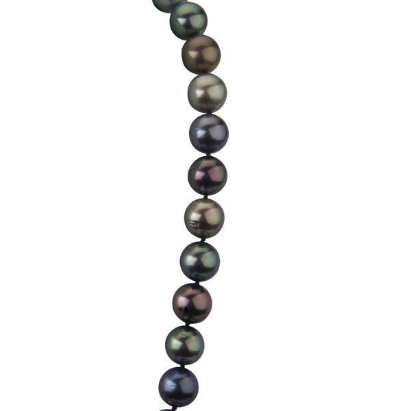 Multicolor Cultured 8-9mm Tahitian Pearl Single Strand Choker Necklace Jewelry,Necklace,Choker Bourdage Pearl Jewelry    sherri bourdage