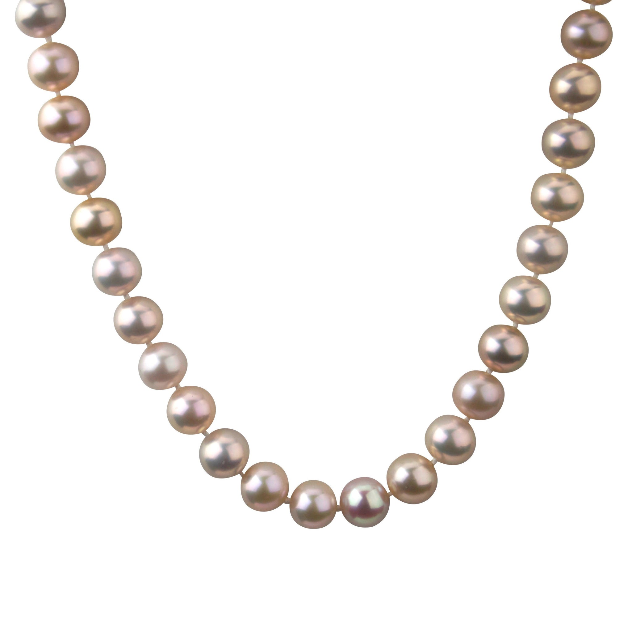 Natural Colored Pink (Blush) Cultured Freshwater Pearl Necklace 8-9mm Jewelry, Necklace, Choker Bourdage Pearl Jewelry    sherri bourdage