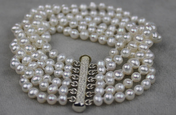 Pearl Cuff Bracelet Six Strand Jewelry,Bracelet Bourdage Pearl Jewelry    sherri bourdage