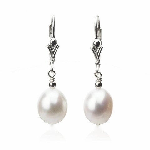 Simple Real Pearl Drop Earrings | Authentic Freshwater Cultured Pearls | Classy Gift For Women Under $50 Jewelry,Earrings Bourdage Pearl Jewelry    sherri bourdage